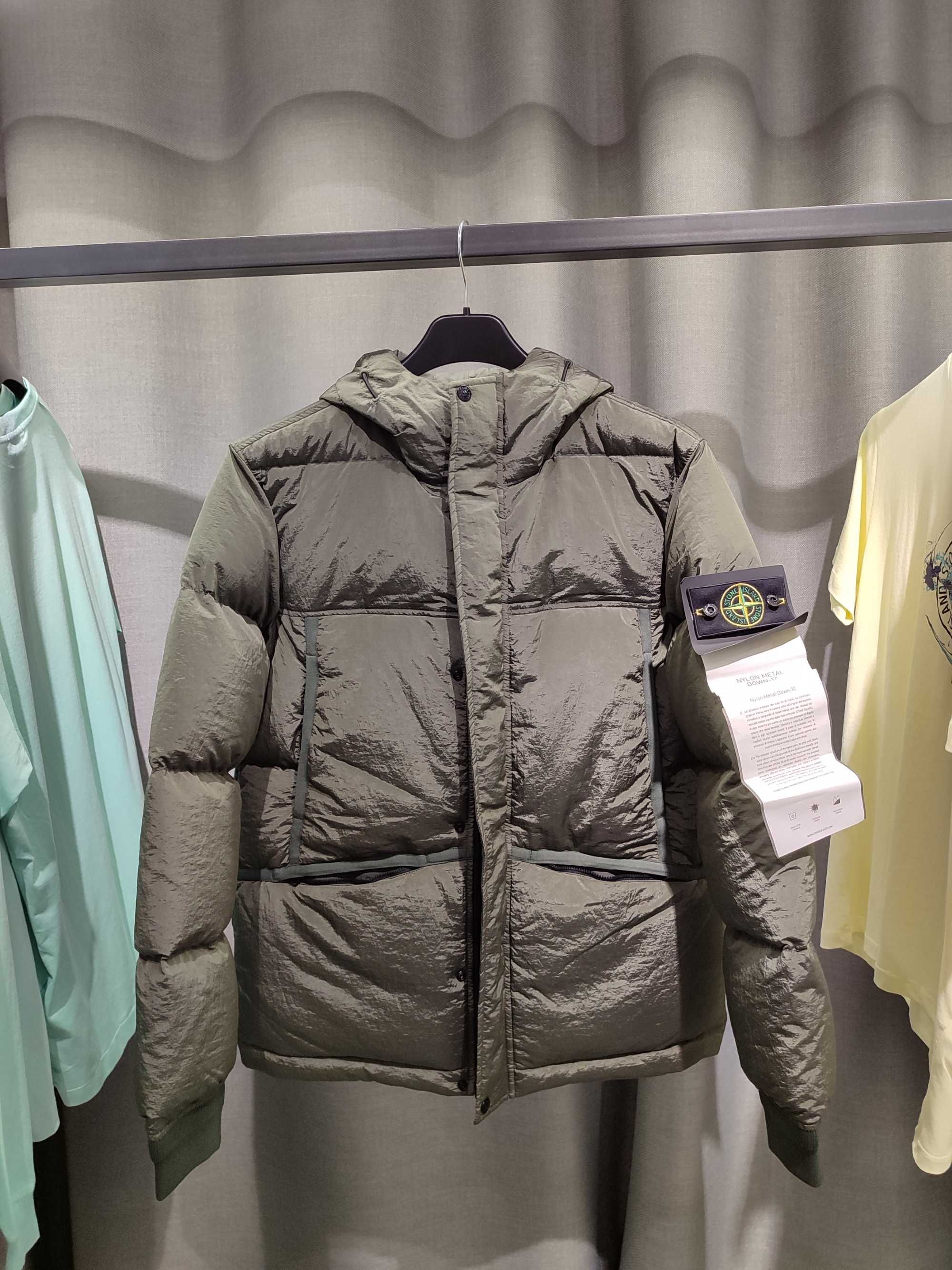 Пуховик STONE ISLAND 21FW 44508 Nylon Metal Down Jacket Sage Green