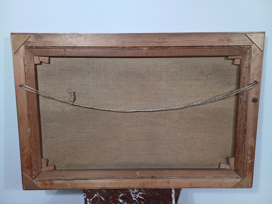 Stary obraz na płótnie Niels Peter Christiansen (1873- 1960)