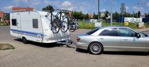 Uchwyt / bagażnik rowerowy do Hobby, Thule i innych