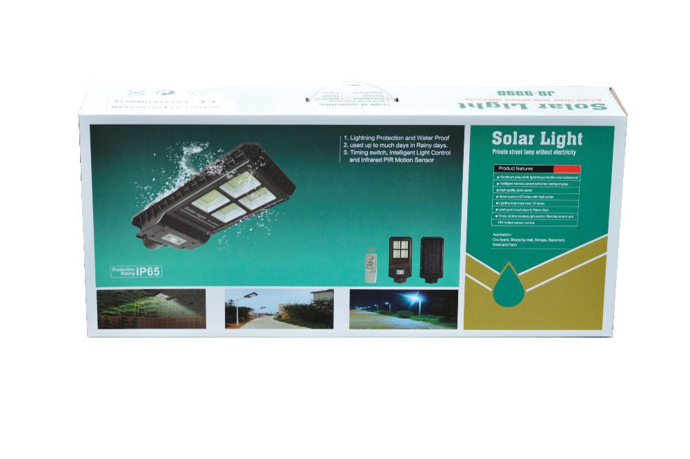 Lampa Solarna LED JD-9960 Dla Firm Oświetlenie 80W czujnik ruch PILOT