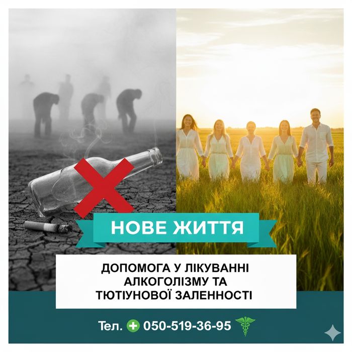 Лікування алкоголізму та тютюнової залежності