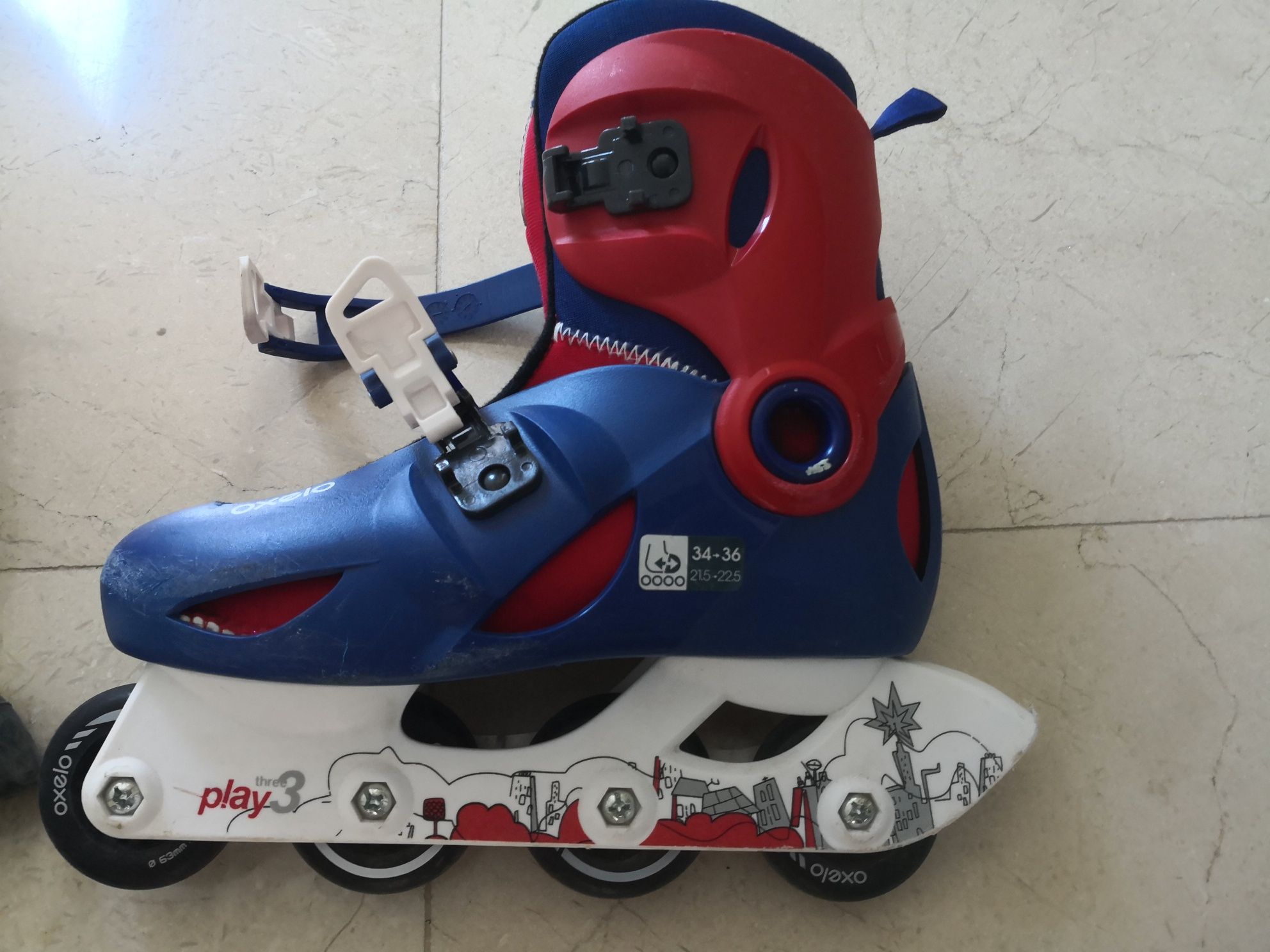 Patins em linha 34-36 + protecções