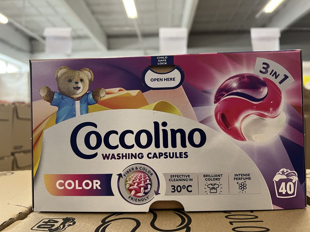 Капсули Coccolino для прання кольорового одягу 40 шт