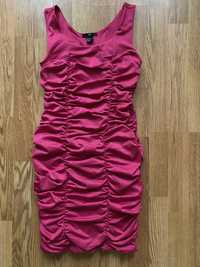 Платье H&M насыщенного розового цвета