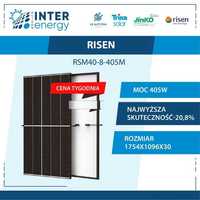 Panele Fotowoltaiczne 410W Risen PREMIUM Czarna rama (319,80 BRUTTO)