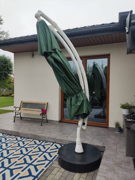 Parasol ogrodowy zielony 4m