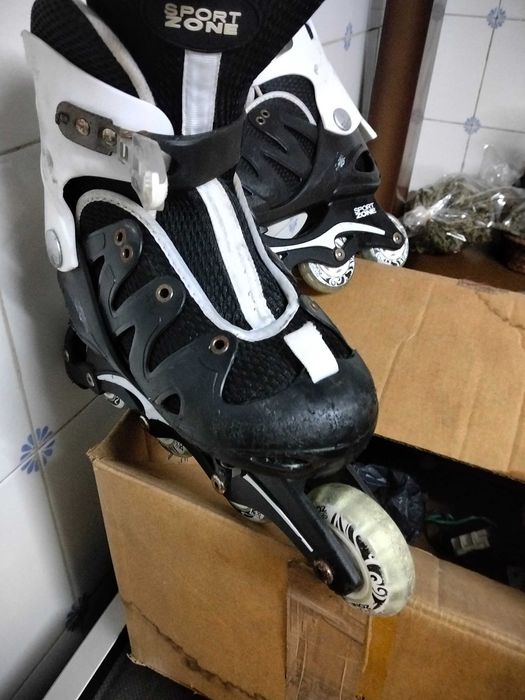 Patins em linha sport zone em bom estado
