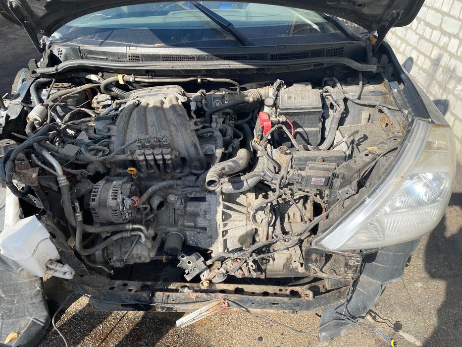 Разборка Nissan tiida 1.6 акпп Гбо 2008