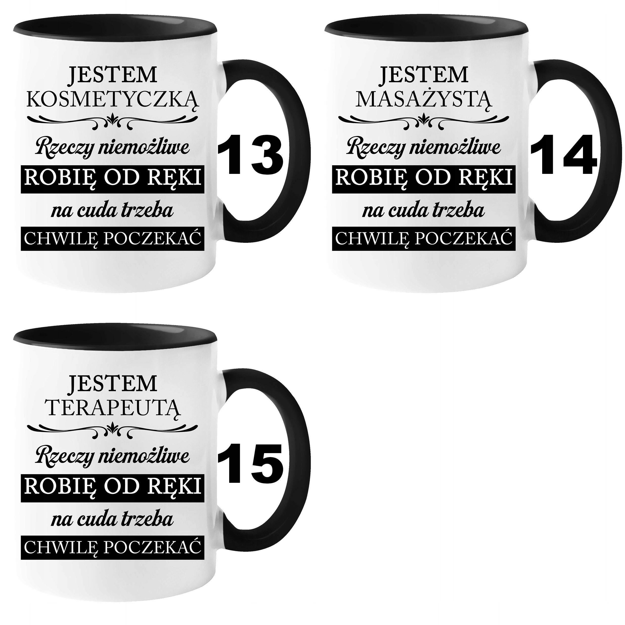 Kubek dla Fryzjerki "Rzeczy Niemożliwe" z Opakowaniem