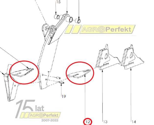 Skrzydełko redlicy nawozowej MZURI 70065