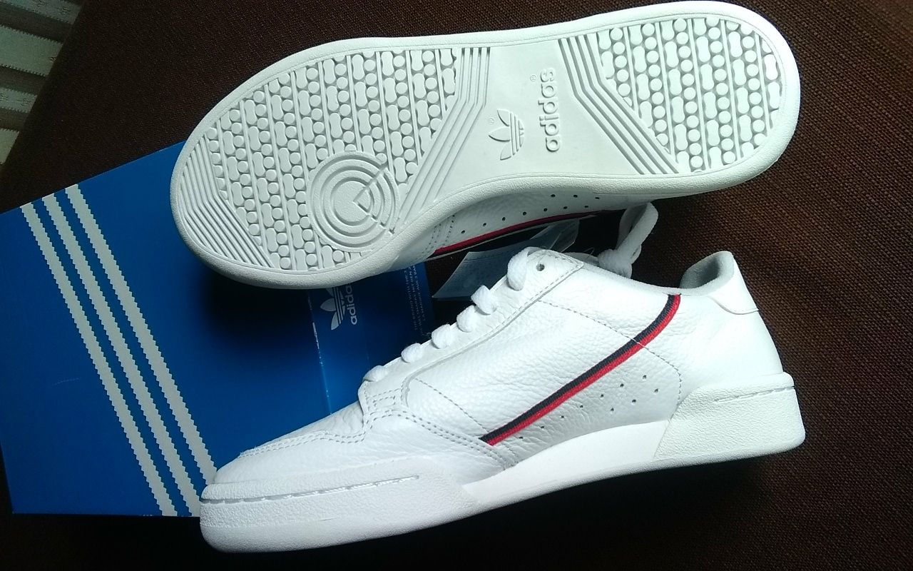 Nowe Buty Adidas Continental 80 G27706 r. 37 1/2 (23 cm) BIAŁE SKÓRA b