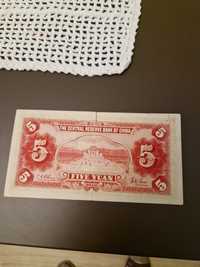 Banknot 5 yuan z 1940