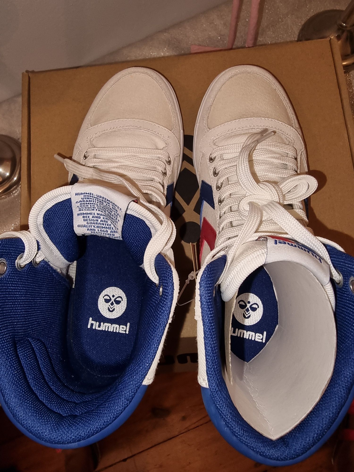 Sneakersy wysokie HUMMEL skóra i materiał r 37 nowe