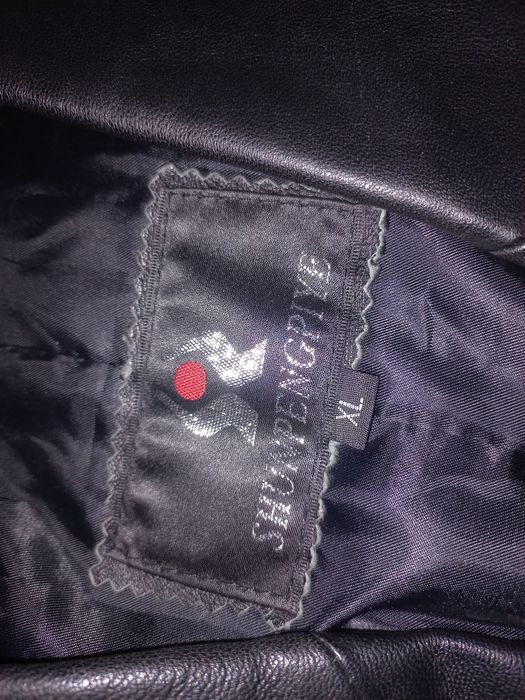 Кожаный мужской пиджак