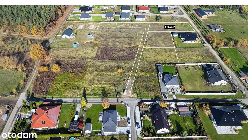 Wioska działka budowlana z MPZP / 1834m2 / w okolicy lasu