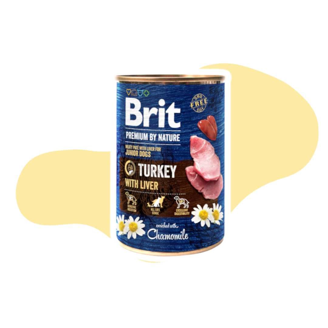 Brit by Nature Turkey with Liver Indyk Wątróbka 6x400g Karma mokra