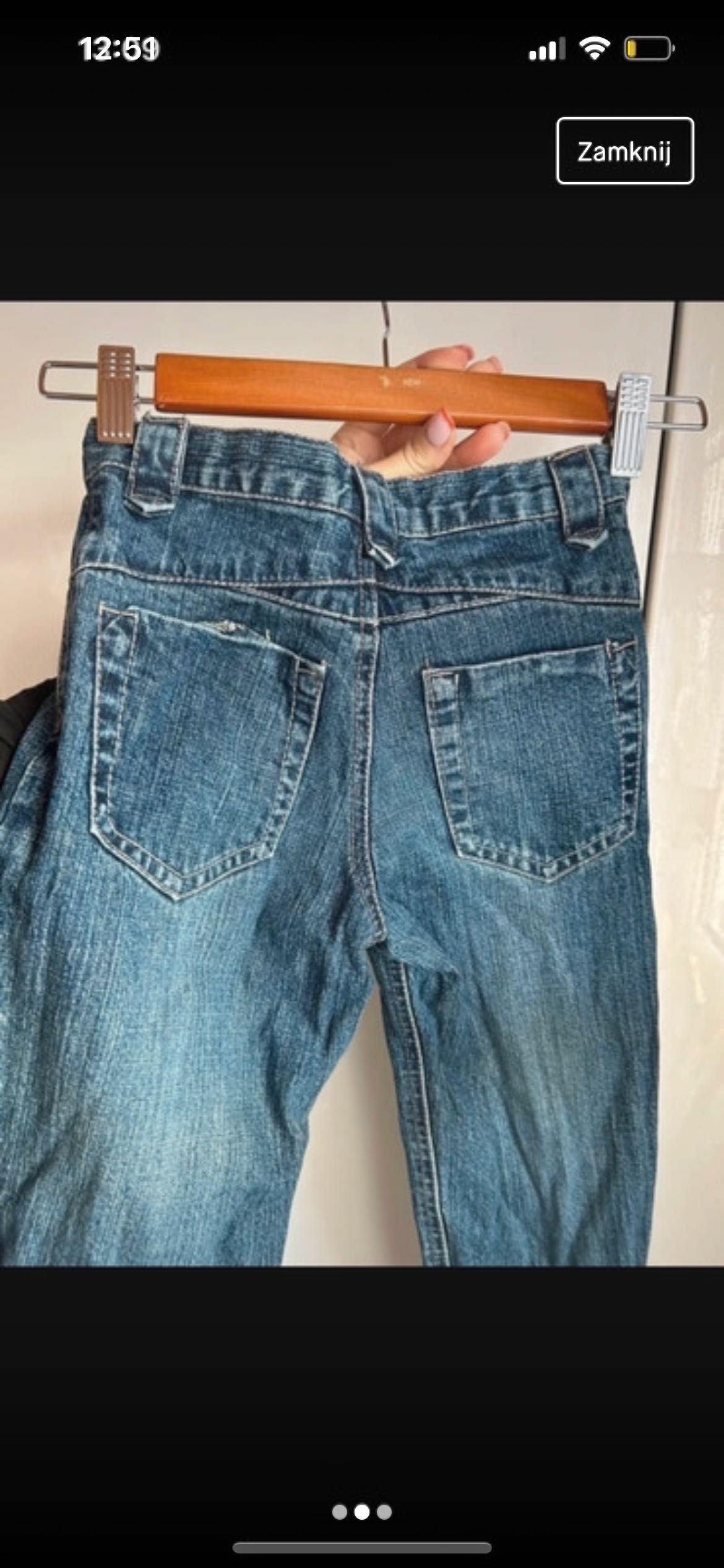 Spodnie dla chłopca jeansowe 5 lat