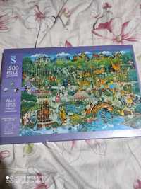 Puzzle WH Smith A Day At The Zoo 1500.