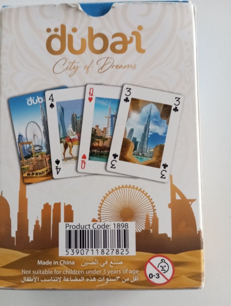 Karty do gry 54 sztuki Dubaj