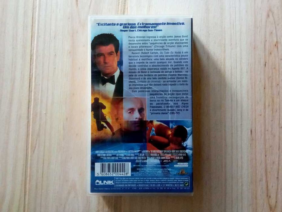 Filme 007 O Mundo Não Chega - VHS
