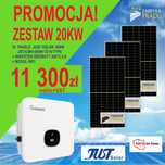 Zestaw 20 kW Panele fotowoltaiczne + Falownik Panel  600W ! Od ręki