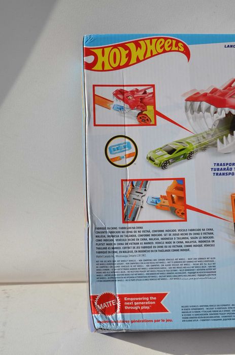 Автовоз hot wheels акула + автовоз дракон набір машинок 10шт вилс трек