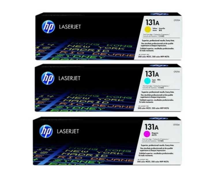 Комплект кольорових картриджів HP LaserJet 131 A