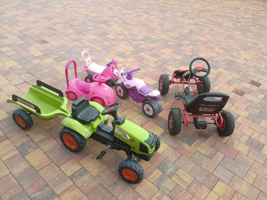 Pojazdy, Gokart, traktor, skuter, samolot...