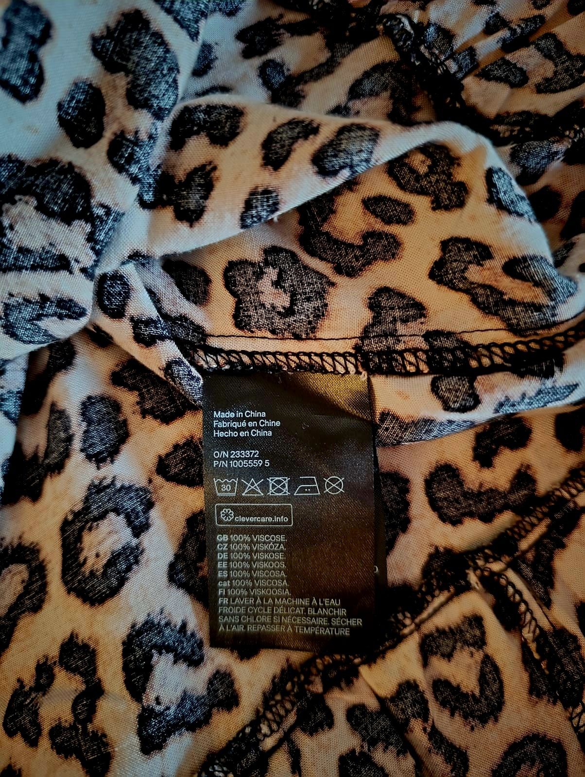 Sukienka codzienna panterka H&M r. 34
