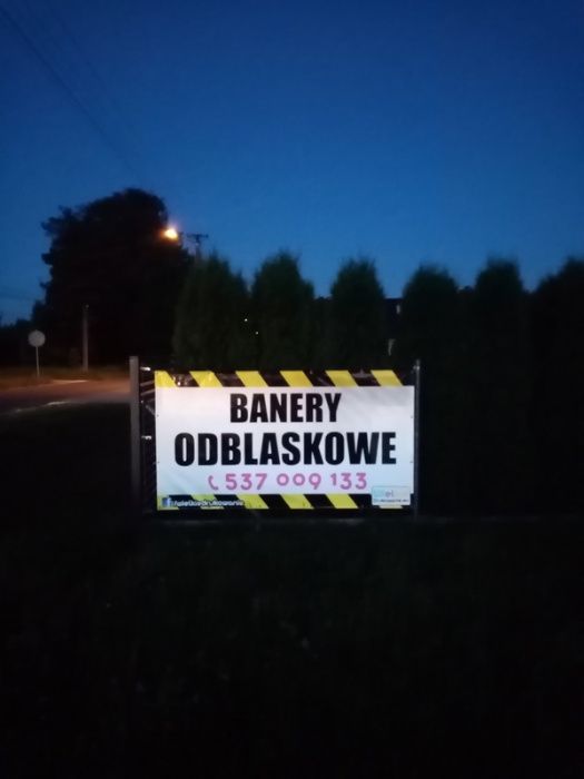 Baner Odblaskowy to super reklama Twojej firmy Drukarnia w Zgierzu