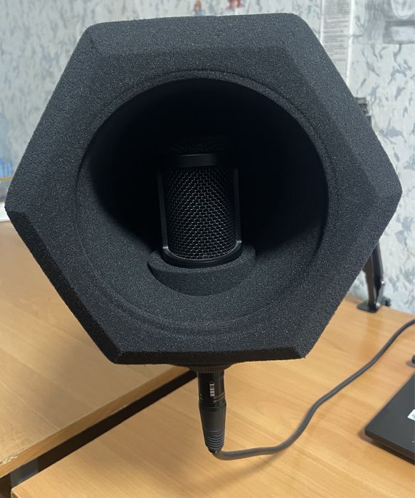 Акустиний екран з поп-фільтром для мікрофона