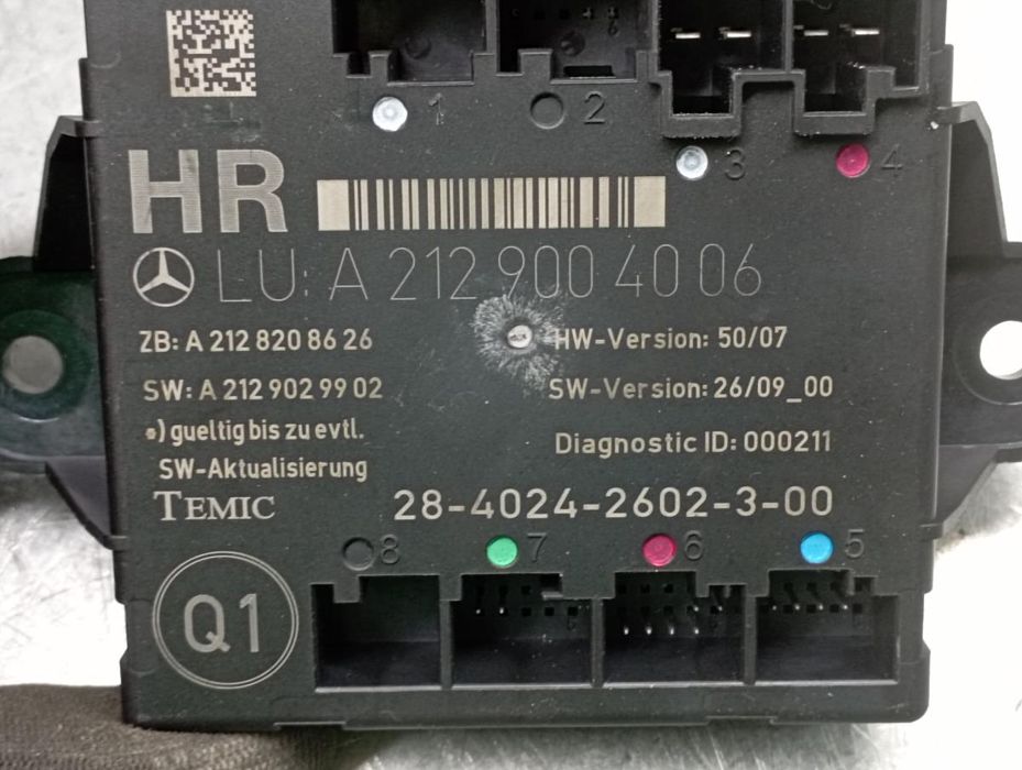 Módulo porta trás direito MERCEDES-BENZ Classe E (W212)