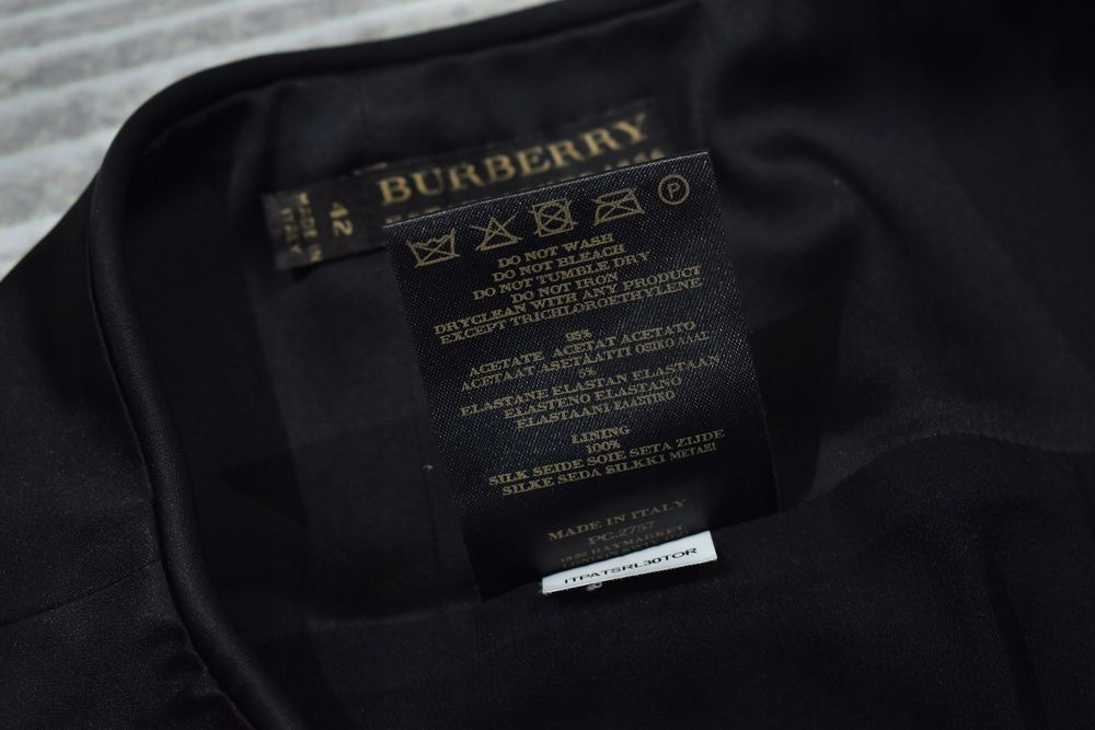 Burberry Acetatowa Spódnica Podszyta Jedwabiem 42