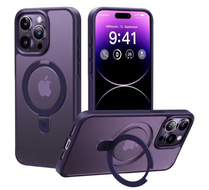 Plecki CASEKOO do Apple iPhone 14 Pro fioletowy