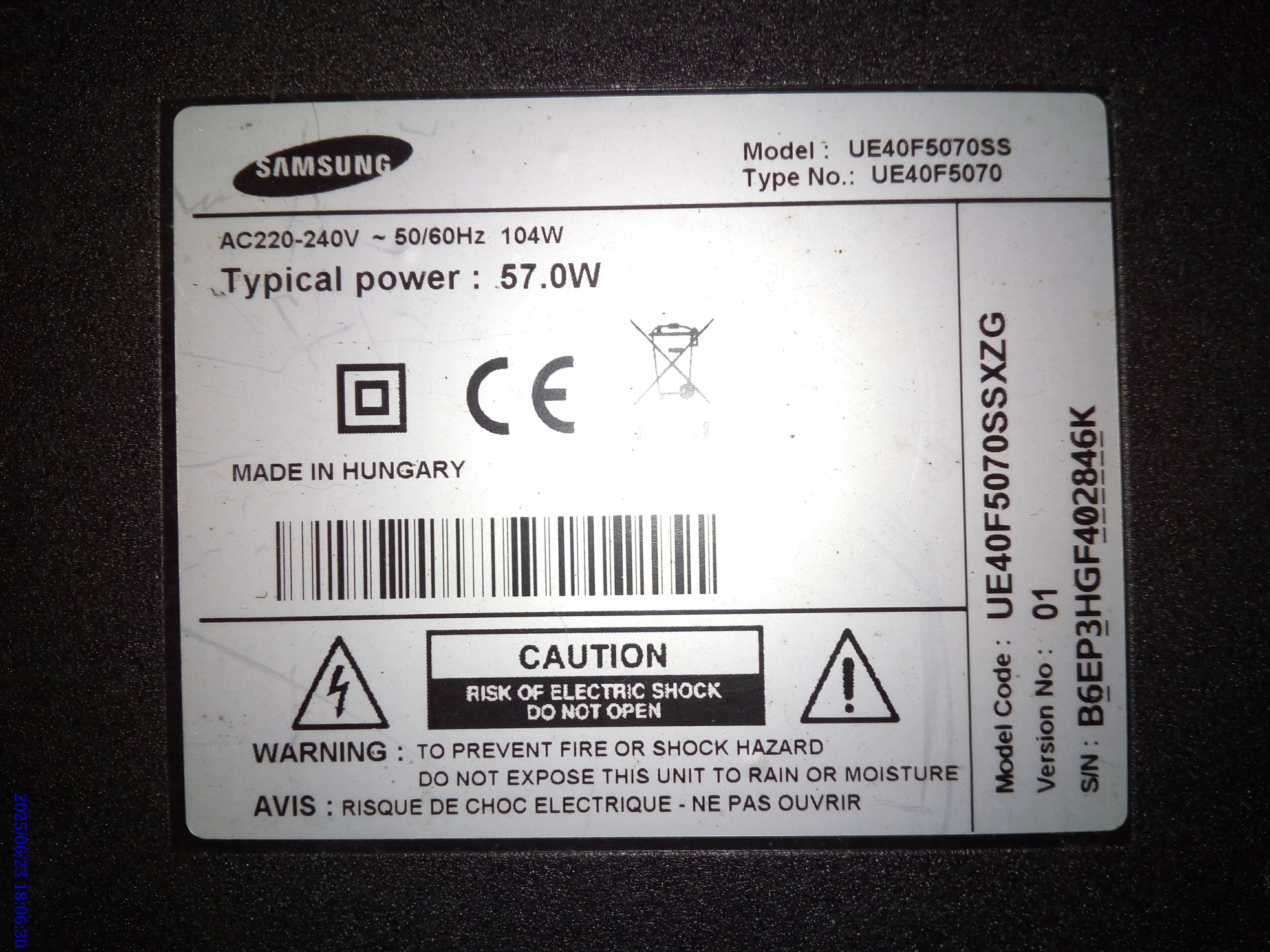 TV lg32lk510bpld  ue40f5070ss płyta led
