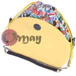 Granatowy organizer do OBAG MOON LIGHT worek komiks żół†y komin OMAY