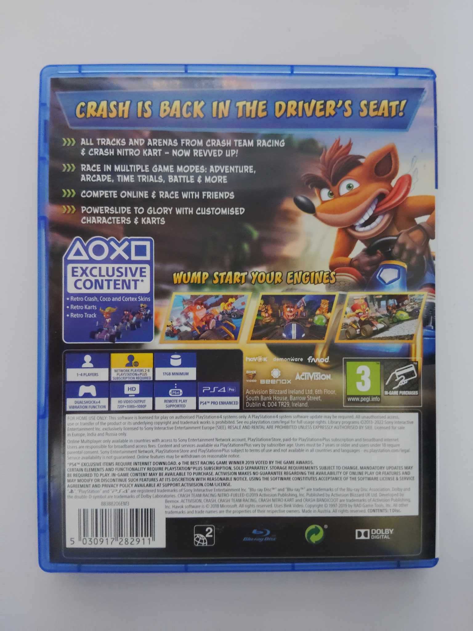 Crash Team Racing Nitro-fueled PS4 Angielska wersja gry ctr