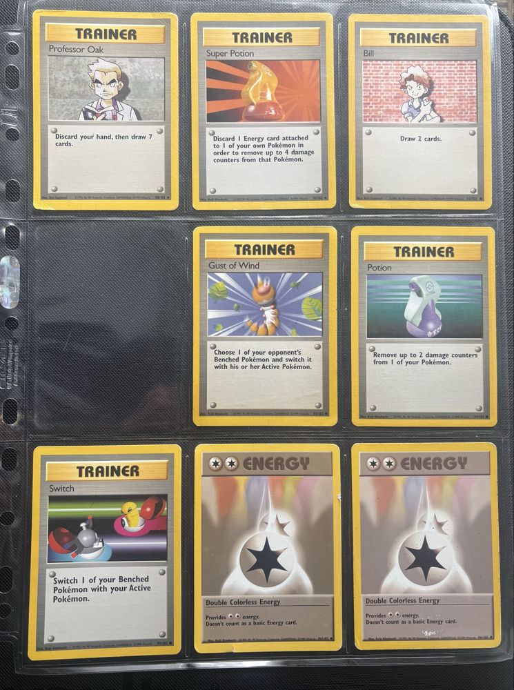 Cartas Pokemon Base Set ingles