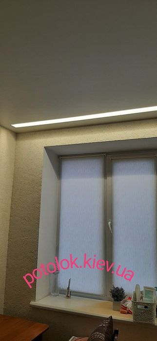 Натяжные потолки Ирпень. Ремонт потолка. Слив воды