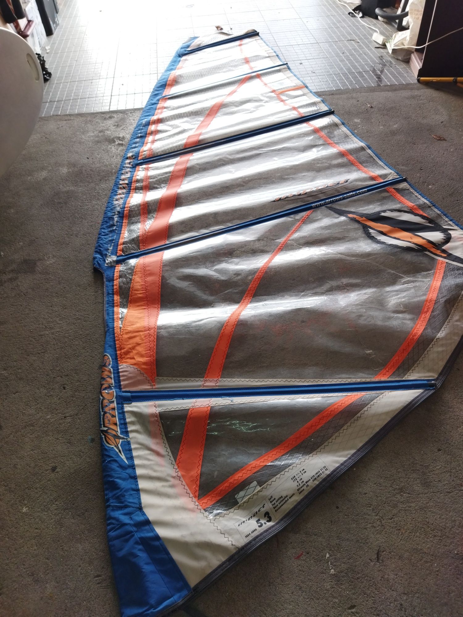 Vela windsurf Arrow 5.3 Impact