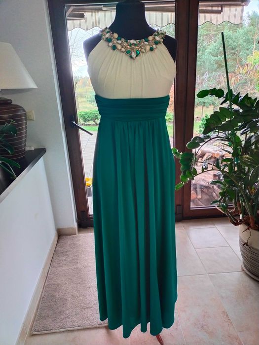 Wieczorowa, sylwestrowa długa suknia. Rozmiar 42 ale rzeczywisty 38