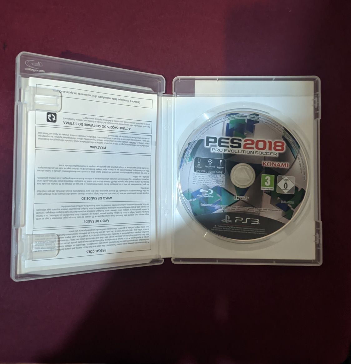 Pro evolution Soccer 2018  PS3 em bom estado