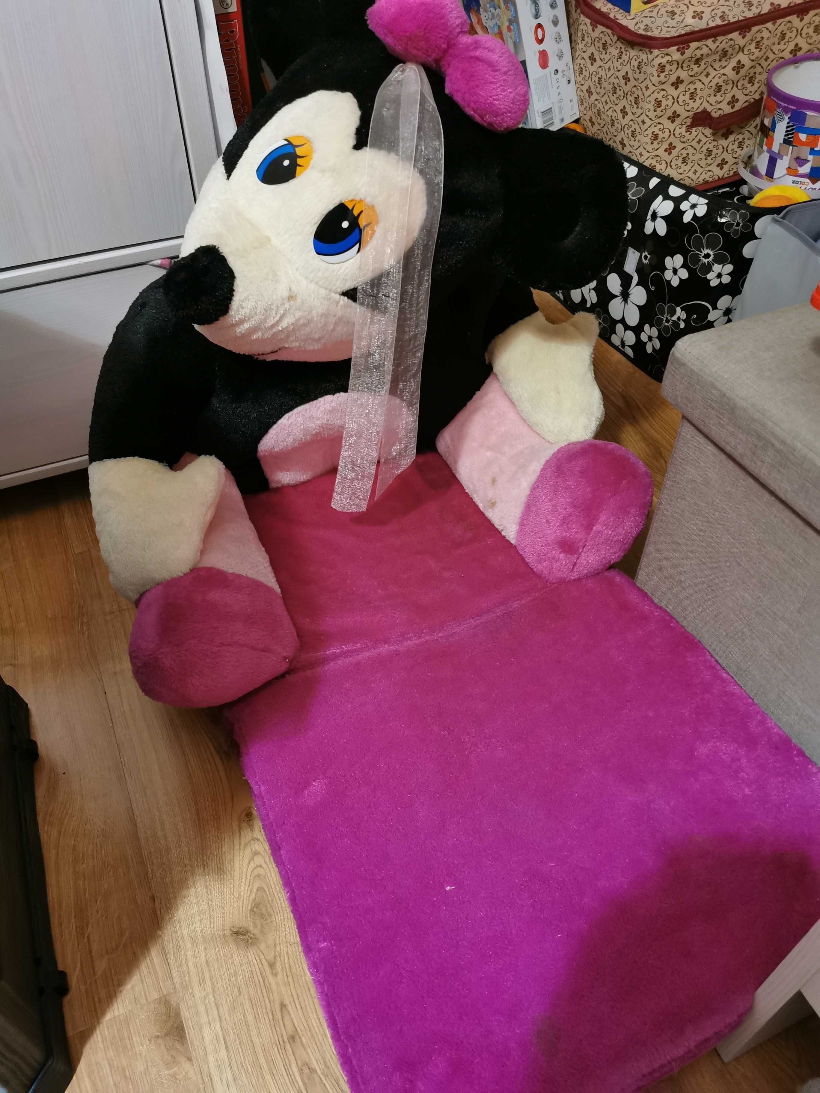 Pluszowy fotel Myszka Minnie