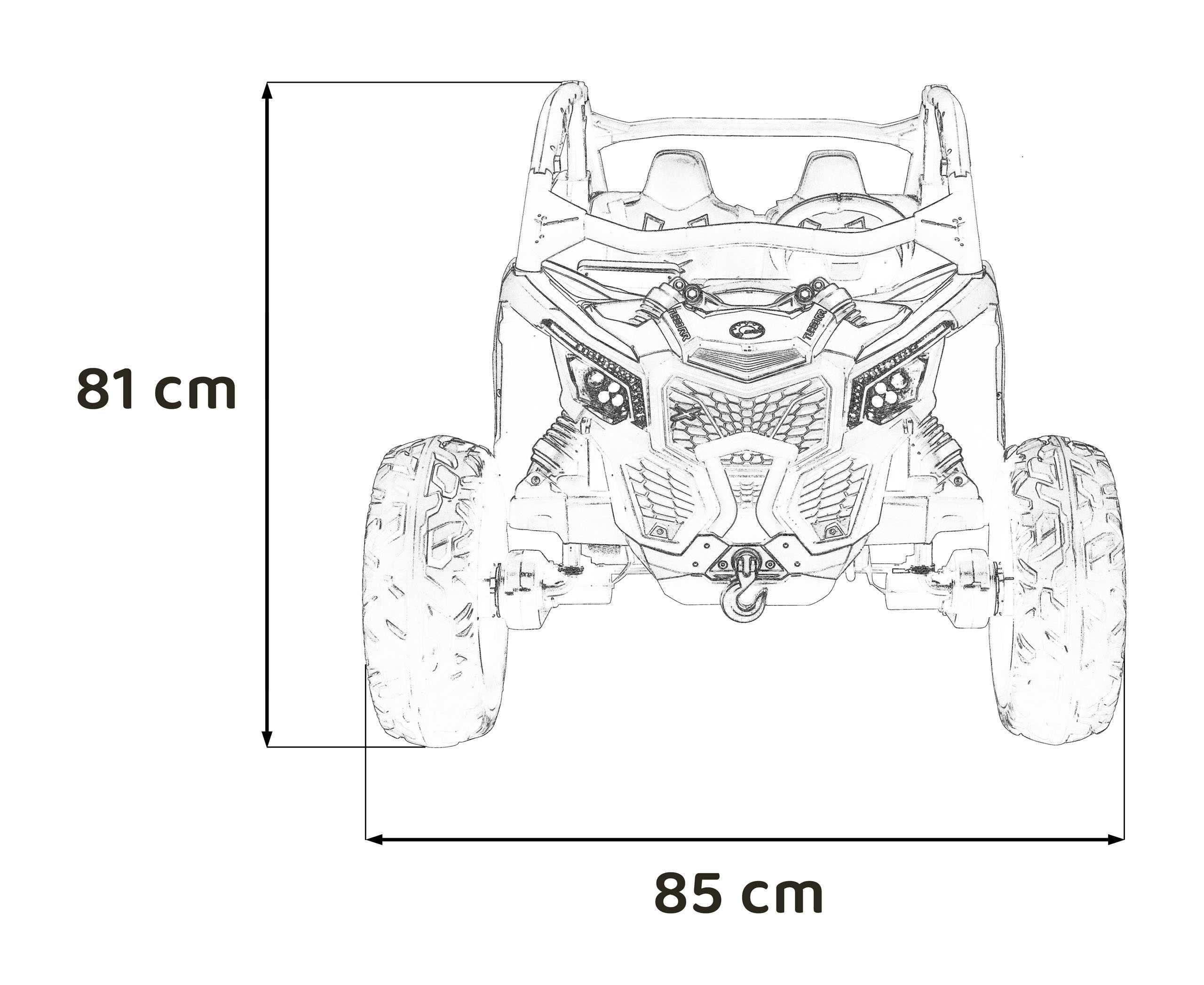 Autko dla dzieci na akumulator  Pojazd Buggy Maverick Turbo RR Różowy