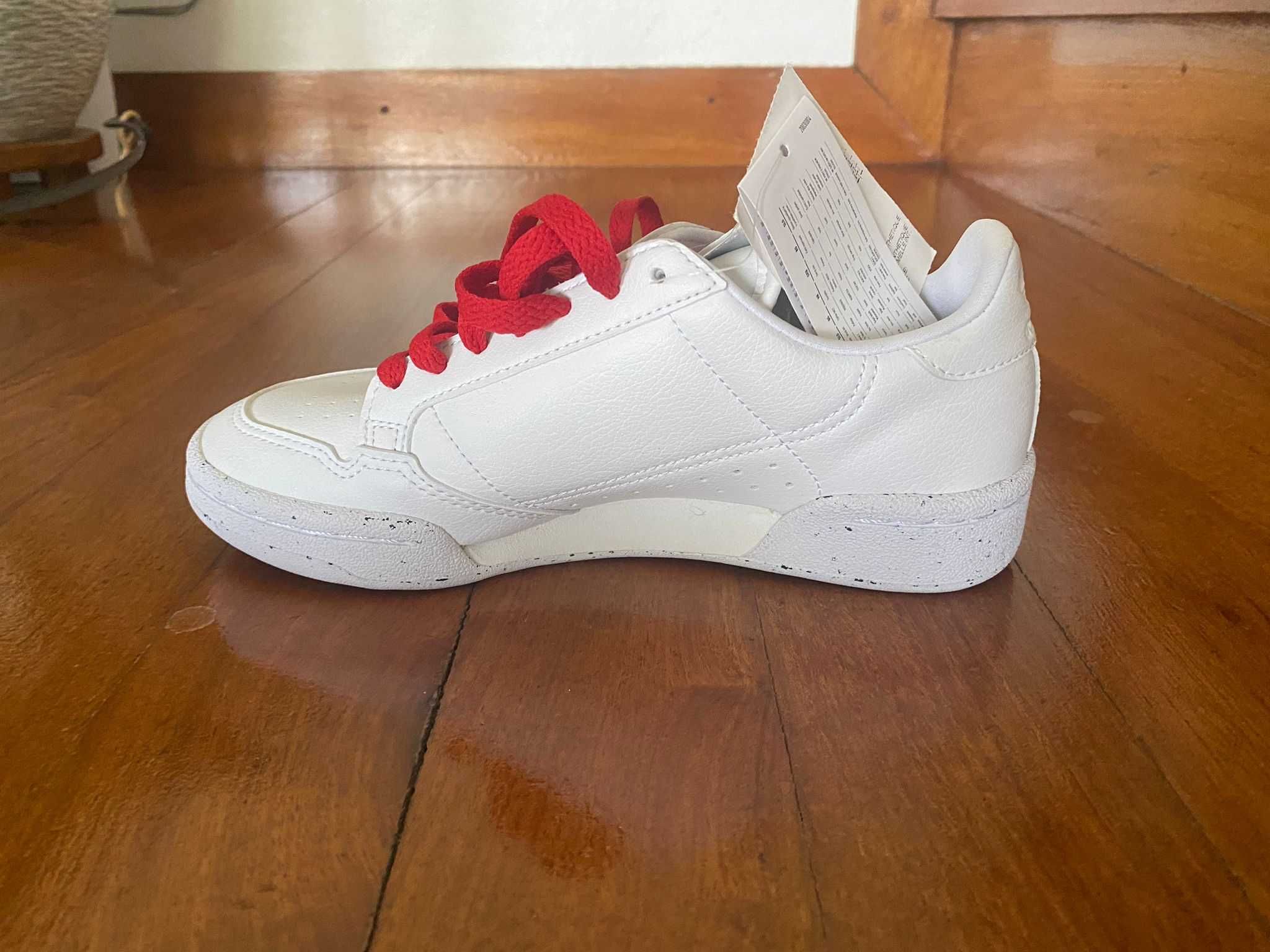 Ténis Adidas NOVOS - Sneakers Continental 80 Vegan Branco e Vermelho