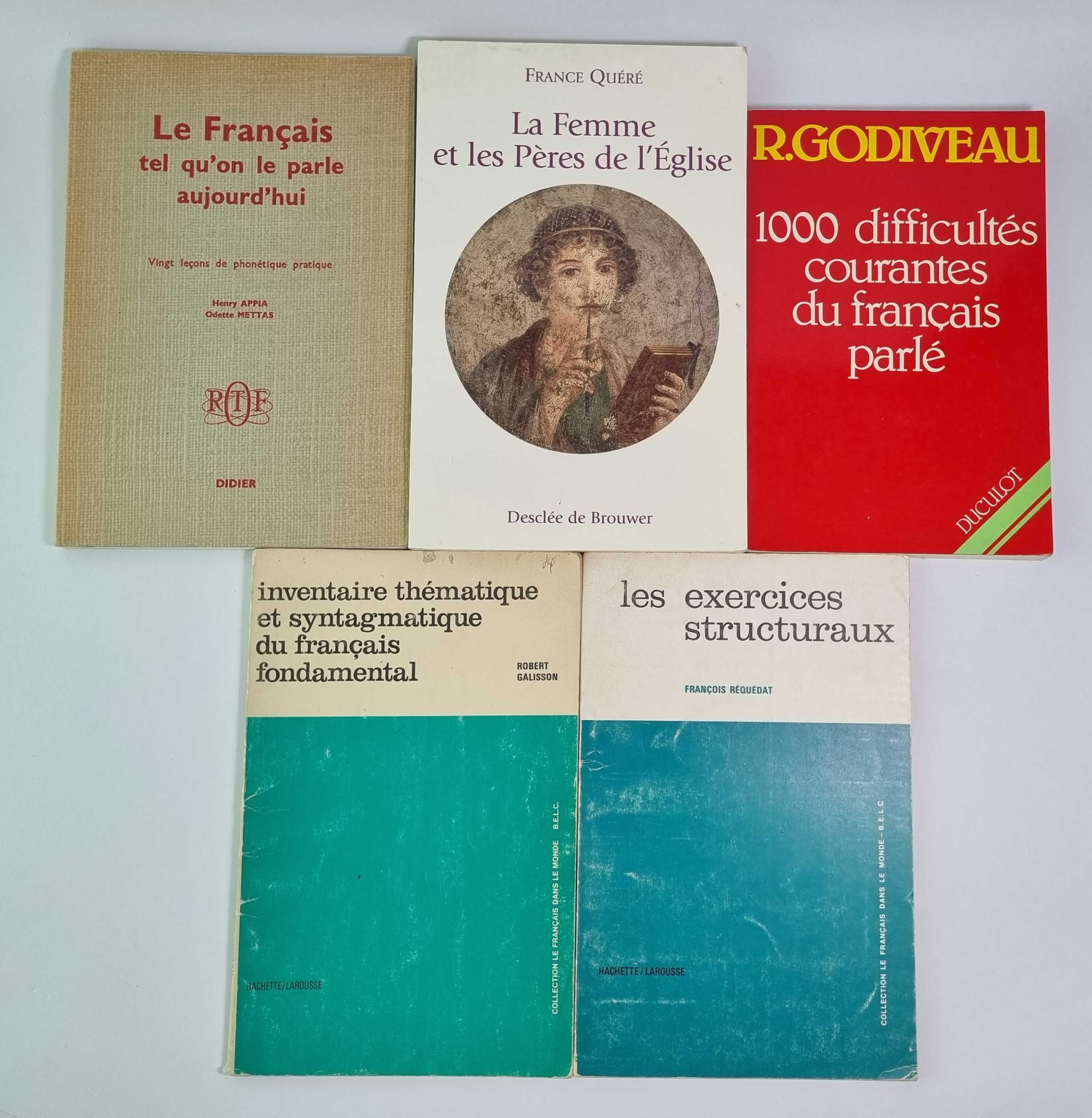 Zestaw książek do nauki języka francuskiego francuski gramatyka słowni