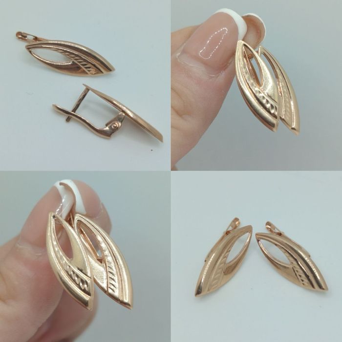 Золотые сережки 585 1,62г