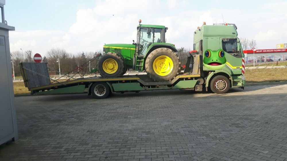 Transport maszyn rolniczych, budowlanych, traktory, pomoc drogowa