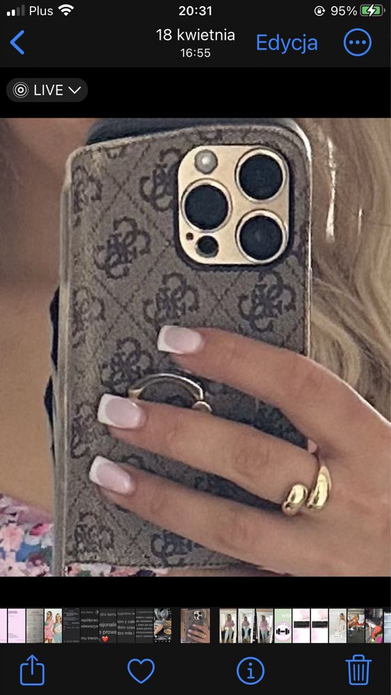 Iphone 14 pro telefon złoty