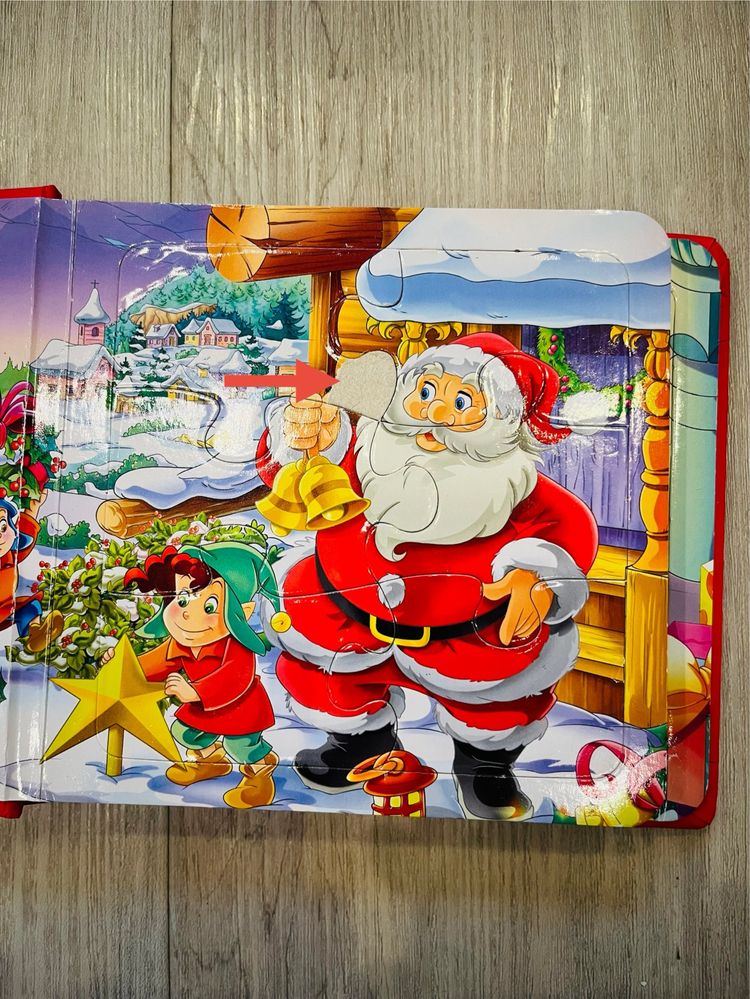 Magiczne Święta książka z puzzlami 6 układanek